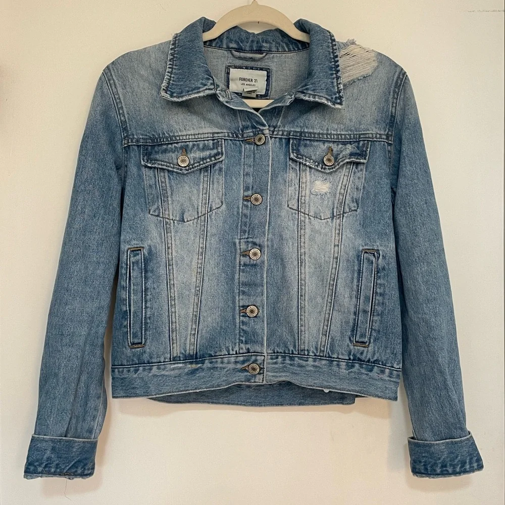 Cropped Jean Jacket - Picture 1 of 8